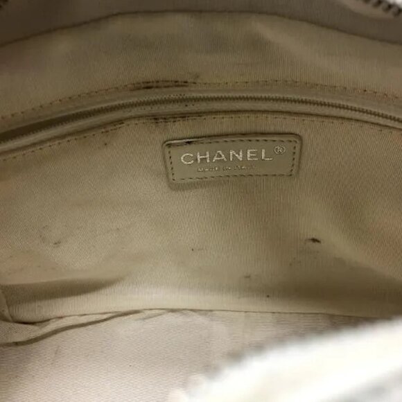 Authentic CHANEL Caviar Petite Timeless Shopper Tote Quilted Shoulder Bag Ivory - Picture 16 of 16